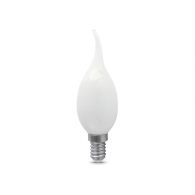 Лампа Gauss LED Filament Свеча на ветру  мат. OPAL E14 5W 420lm 2700К 1/10/50 (104201105)
