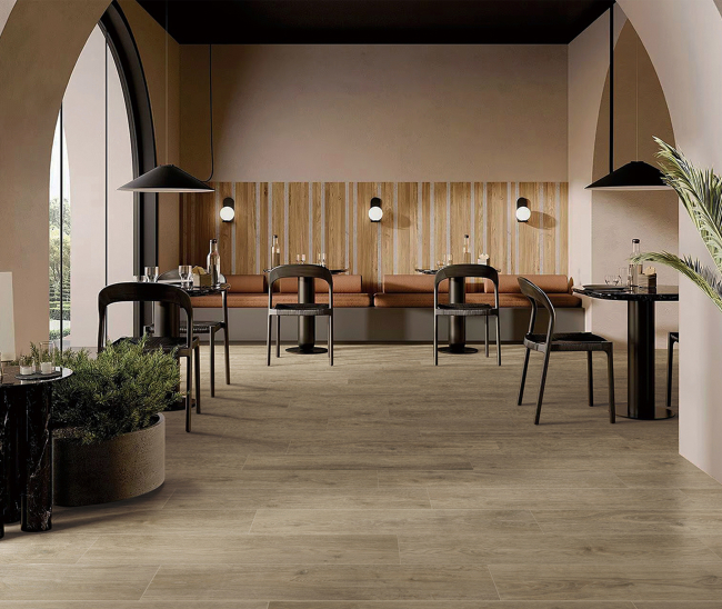 Woodline Taupe Mat 20x120 R