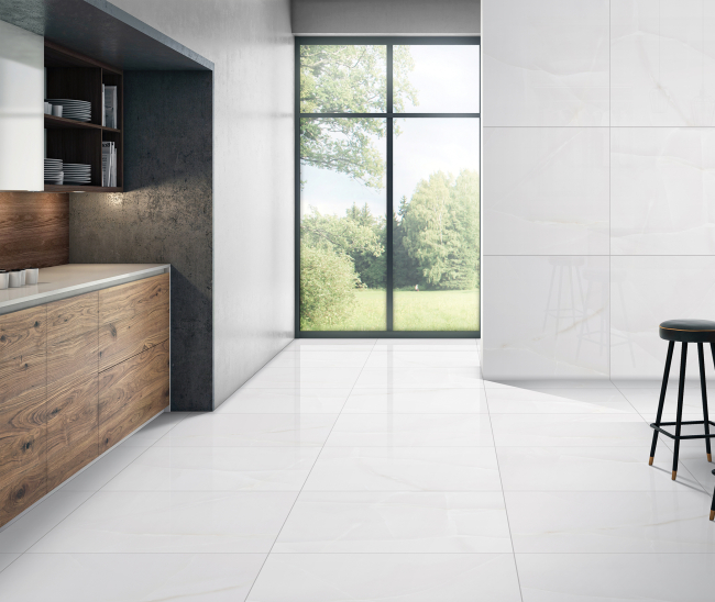 Oval Onyx Bianco Pol (G) 80x80 R