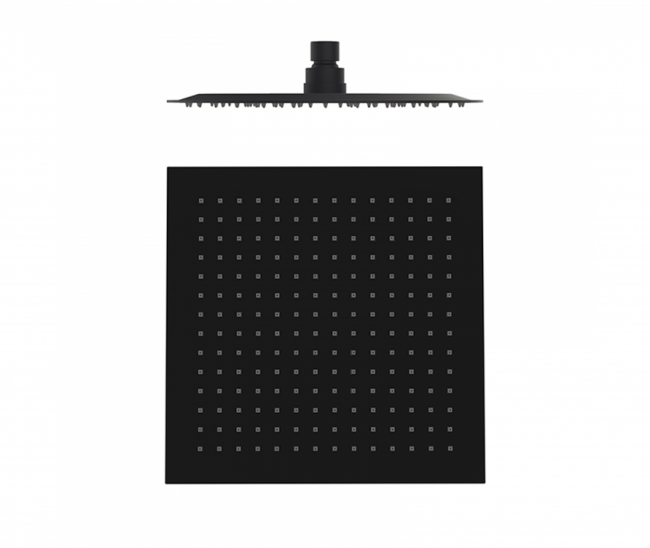 Верхний душ Slim 250 мм, квадратный, черный 05020031